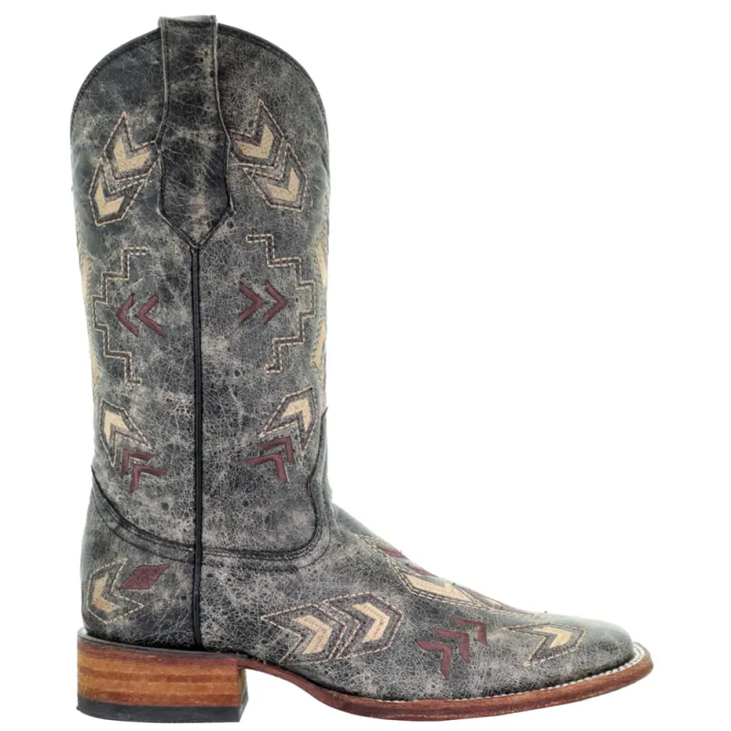 Embroidered Square Toe Cowboy Boots made by Shoebacca