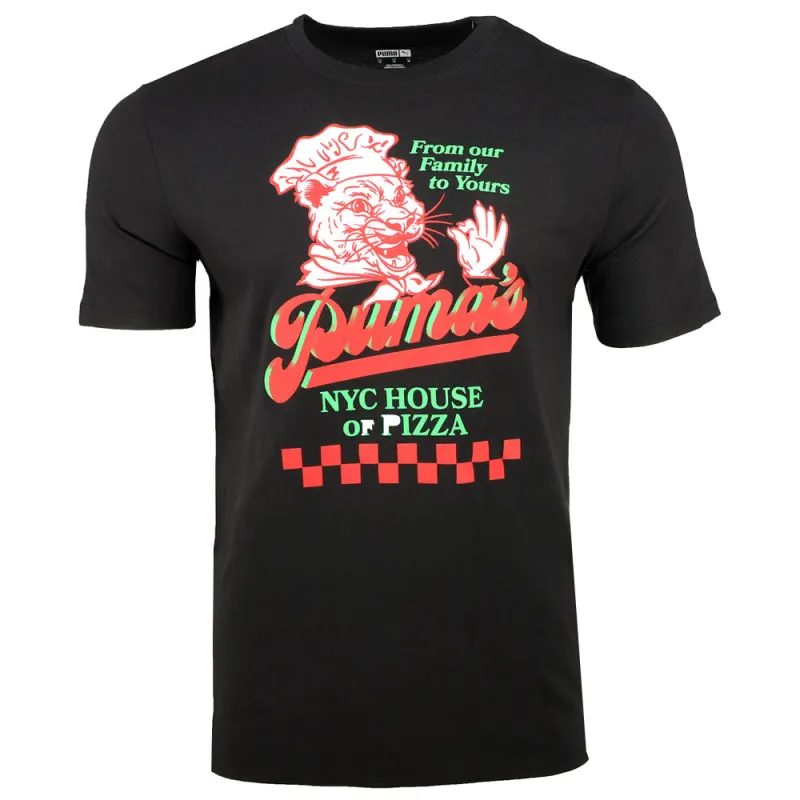 NYC House Of Pizza Graphic Crew Neck Short Sleeve T-Shirt sold by Shoebacca