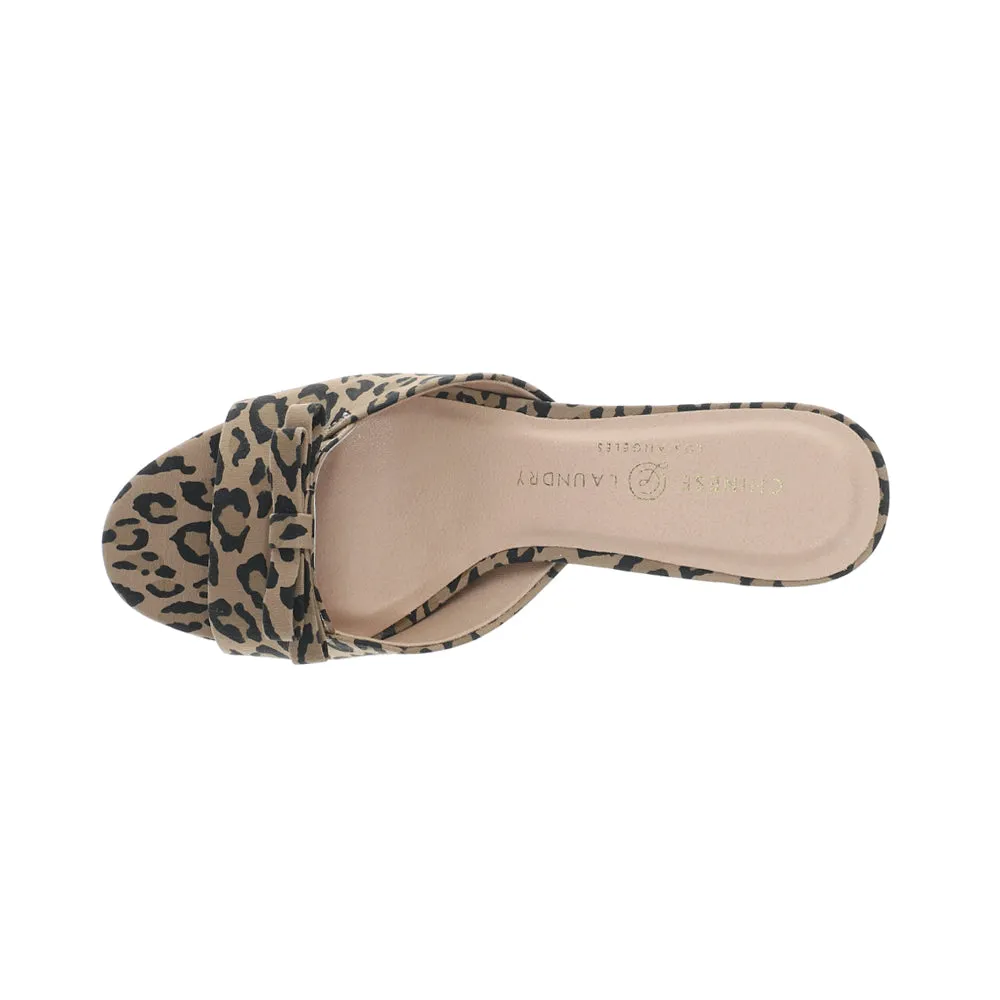 Yolanda Bow Leopard Slide Sandals sold by Shoebacca product image thumbnail 4