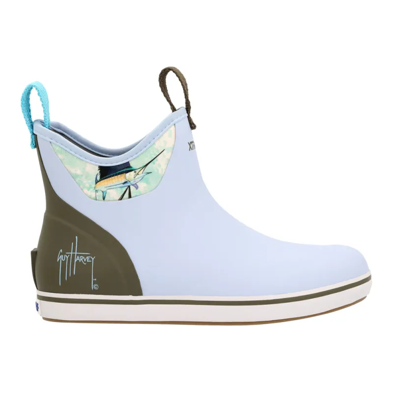Guy Harvey X Ankle Deck Graphic Round Toe Pull On Boots sold by Shoebacca