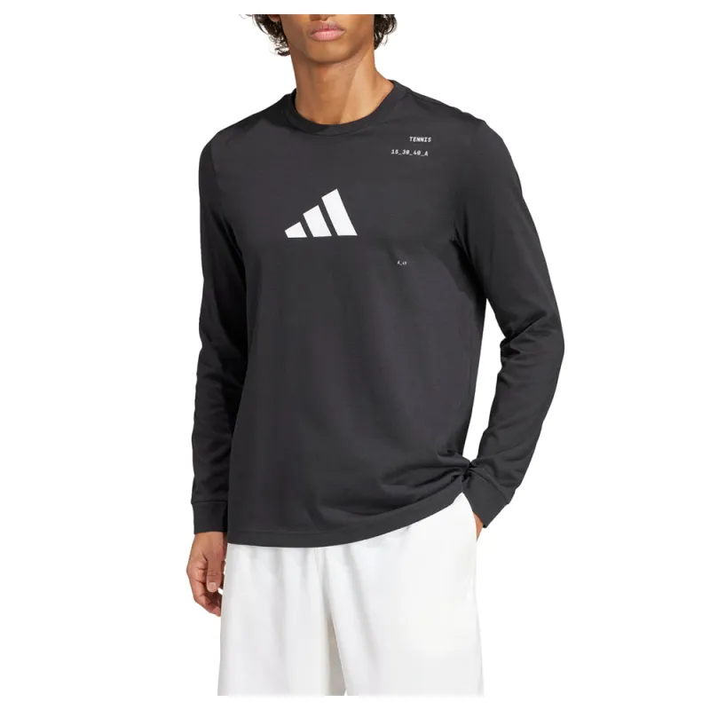 Tennis Crew Neck Long Sleeve T-Shirt sold by Shoebacca