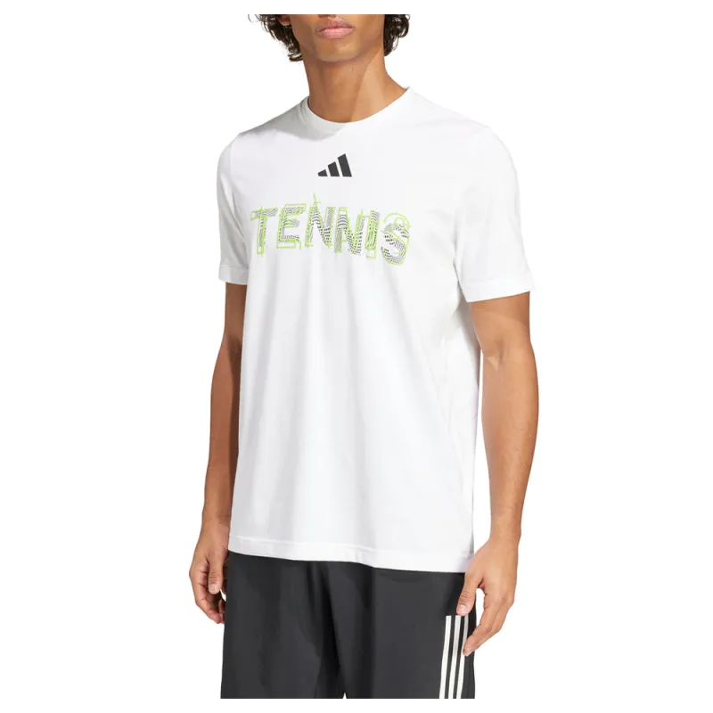 Tennis Hi-Visibility Interview Graphic Crew Neck Short Sleeve T-Shirt sold by Shoebacca