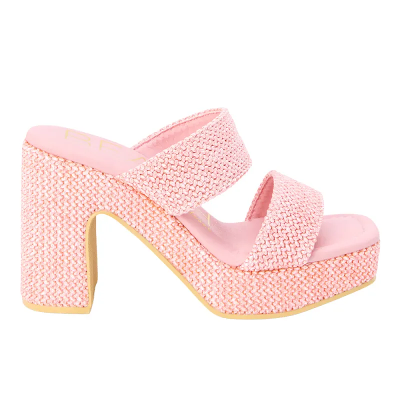 Gem Platform Block Heel Sandals sold by Shoebacca