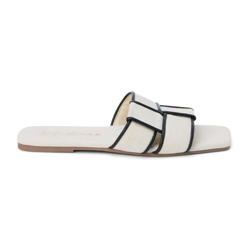 Biscayne Slide Flat Sandals sold by Shoebacca