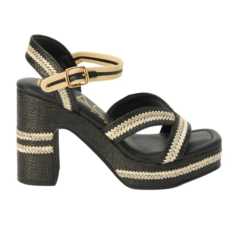 Adelaide Platform Block Heel Ankle Strap Sandals sold by Shoebacca