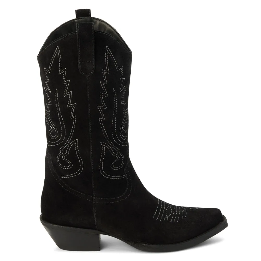 Gaucho Embroidered Snip Toe Cowboy Boots sold by Shoebacca