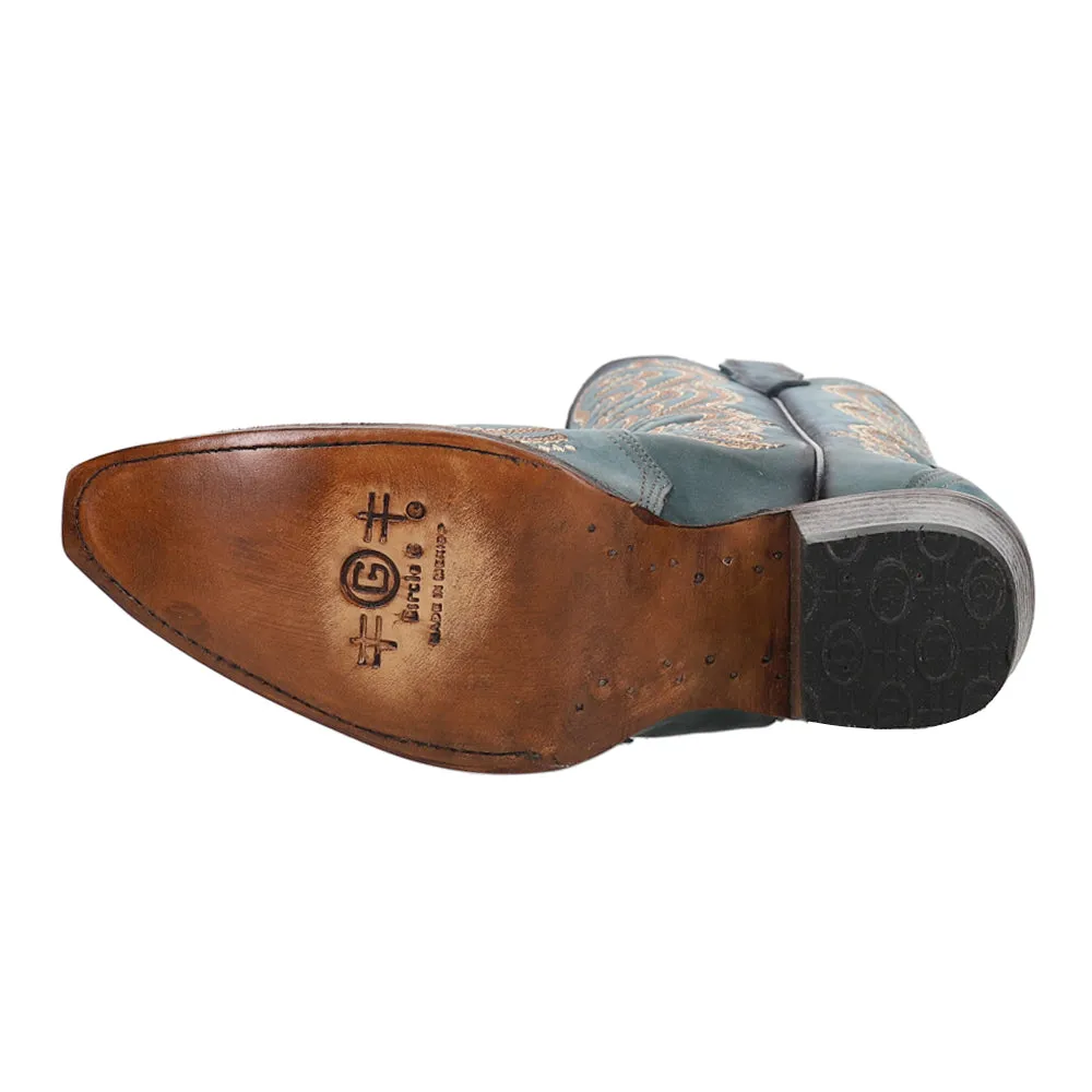 Blue Jean Embroidered Snip Toe Cowboy Boots sold by Shoebacca product image thumbnail 5