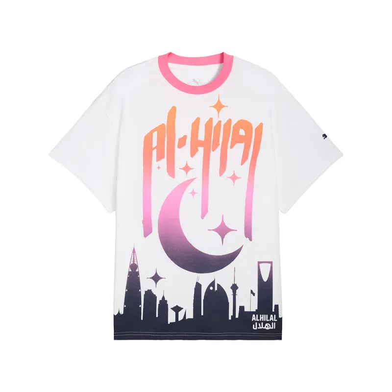 CWC Hoops X Al Hilal Graphic Crew Neck Short Sleeve T-Shirt sold by Shoebacca