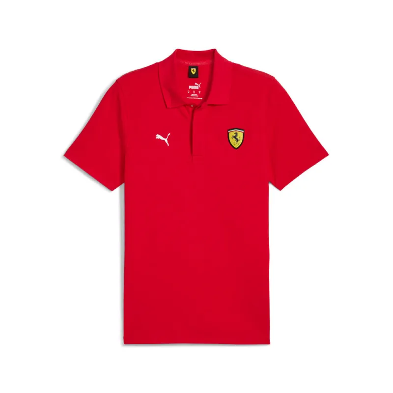 Scuderia Ferrari Race Graphic Short Sleeve Polo Shirt sold by Shoebacca