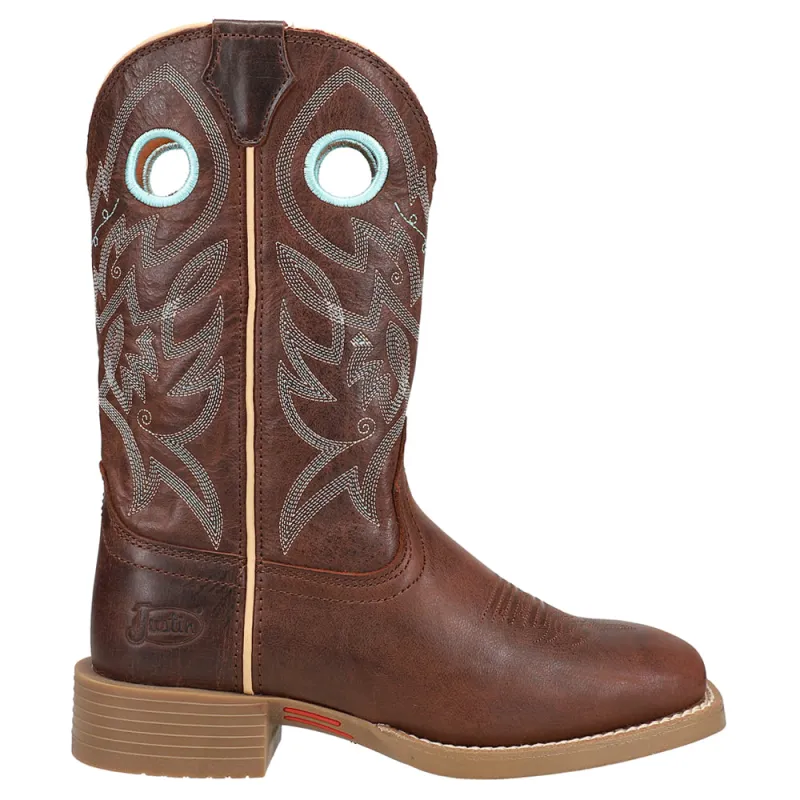 Liberty 11 Inch Square Toe Cowboy Boots made by Justin Boots