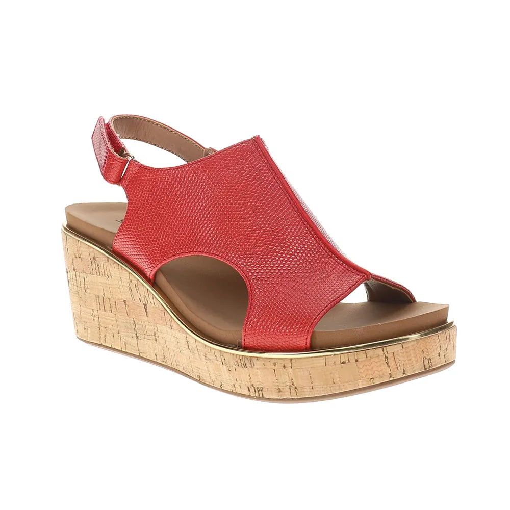 Carley Lizard Print Slingback Wedge Sandals sold by Shoebacca product image thumbnail 2