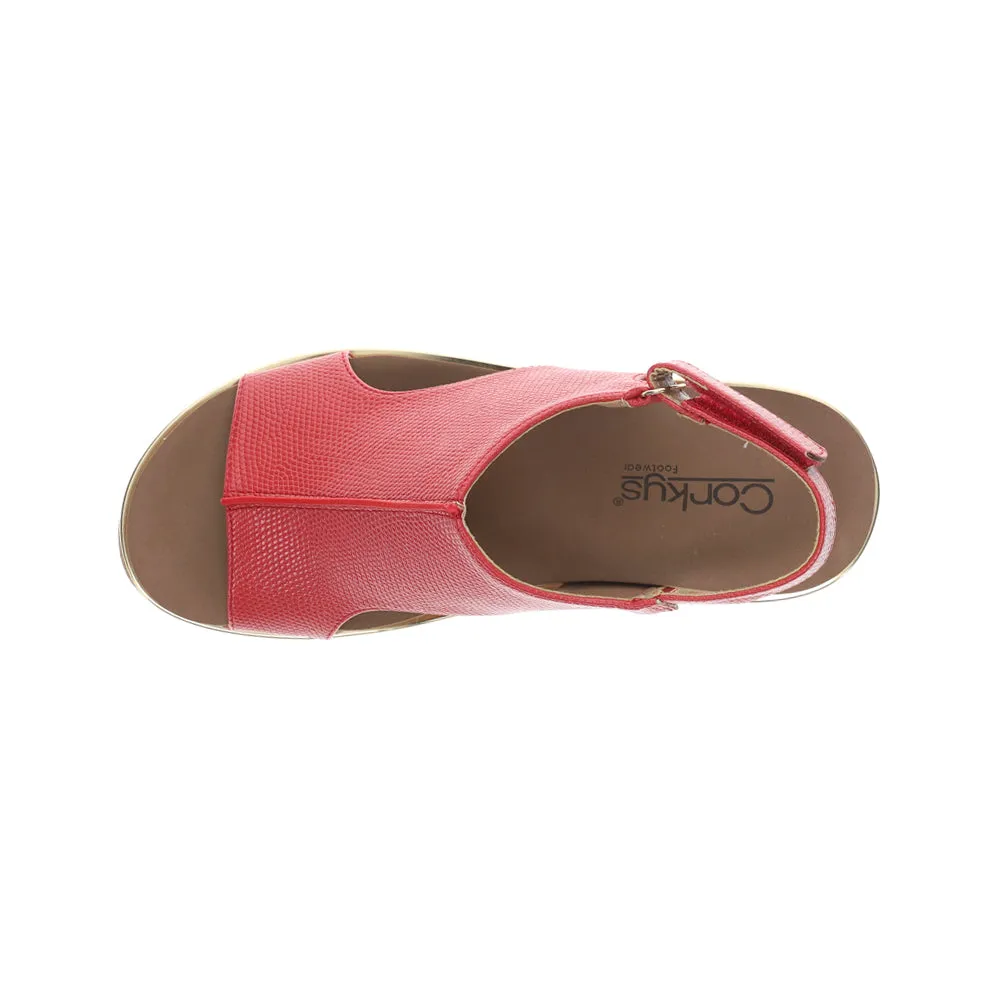 Carley Lizard Print Slingback Wedge Sandals sold by Shoebacca product image thumbnail 4