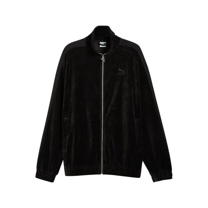 T7 Oversized Velour Track Full Zip Jacket sold by Shoebacca