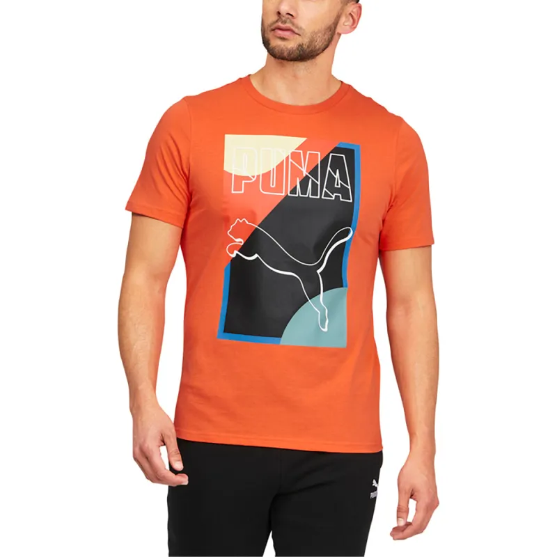 Go For Graphic Crew Neck Short Sleeve T-Shirt made by Puma