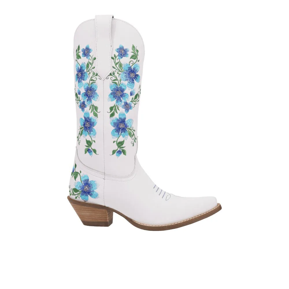 Posie Floral Leather Boots sold by Shoebacca