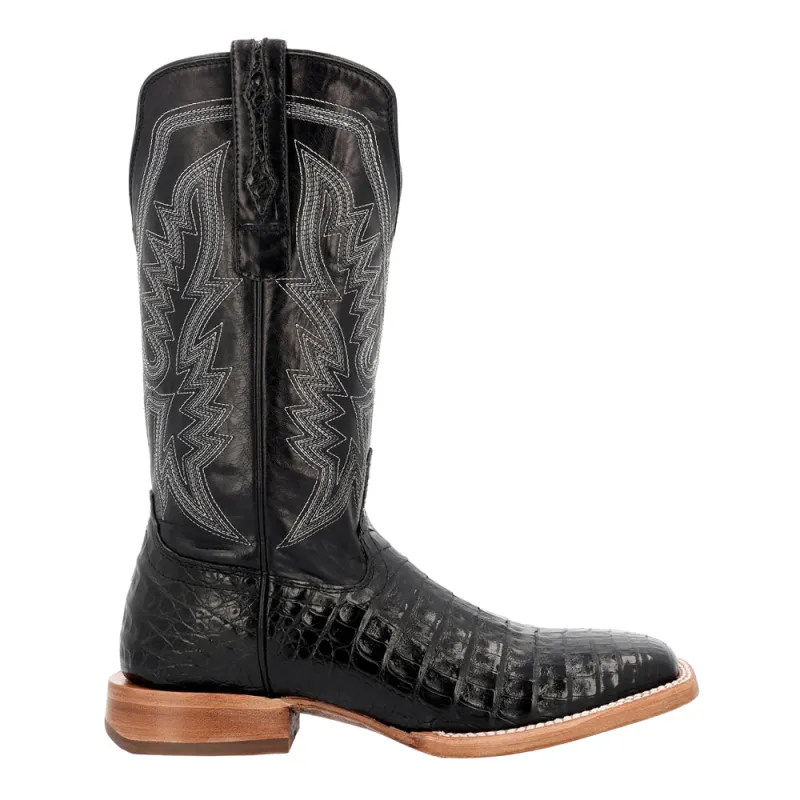 PRCA Collection Caiman Embroidered Square Toe Pull On Cowboy Boots sold by Shoebacca