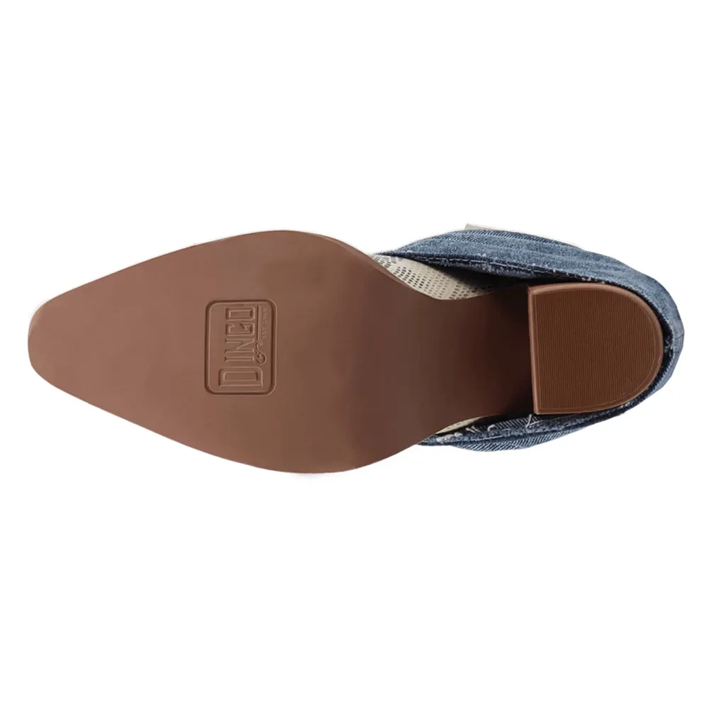 Denim Dream Snake Snip Toe Cowboy Booties sold by Shoebacca product image thumbnail 5