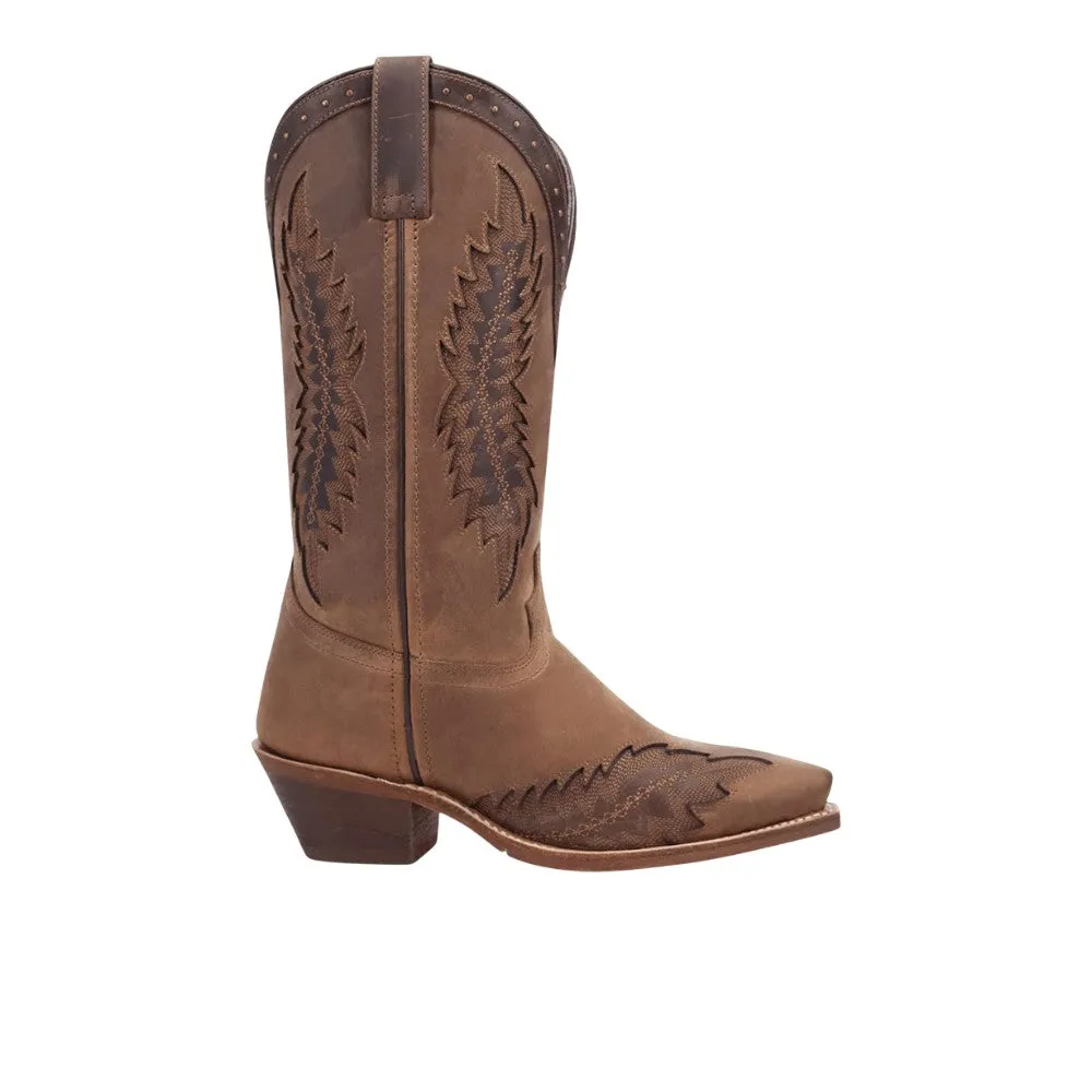 Coyote Creek Studded Overlay Snip Toe Cowboy Boots sold by Shoebacca