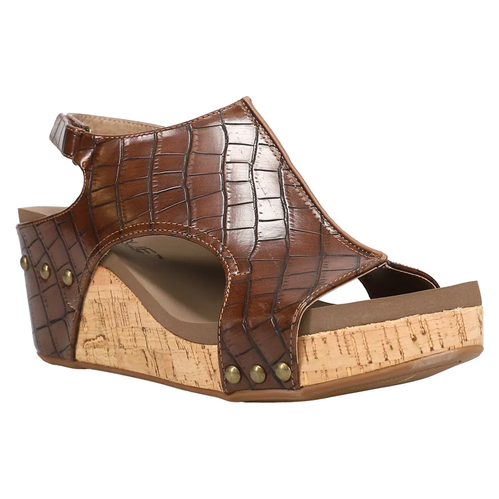 Carley Crocodile Studded Slingback Wedge Sandals sold by Shoebacca product image thumbnail 2