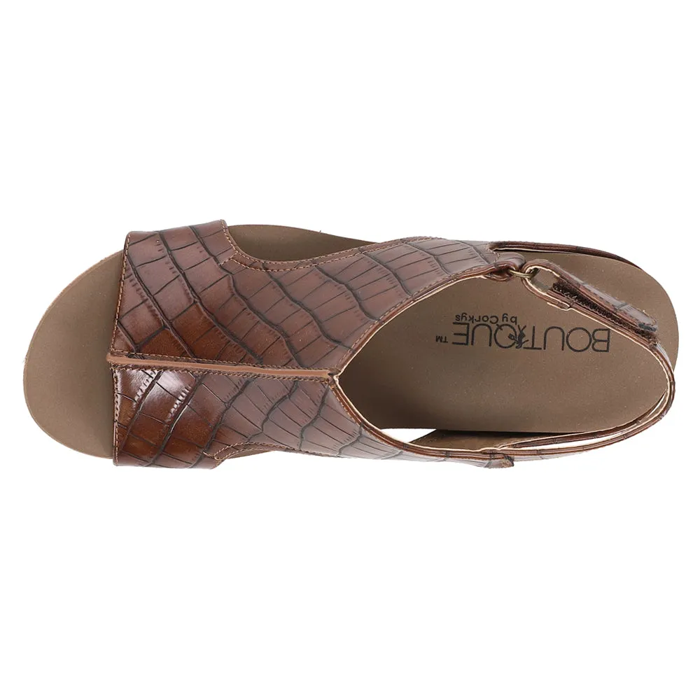 Carley Crocodile Studded Slingback Wedge Sandals sold by Shoebacca product image thumbnail 4