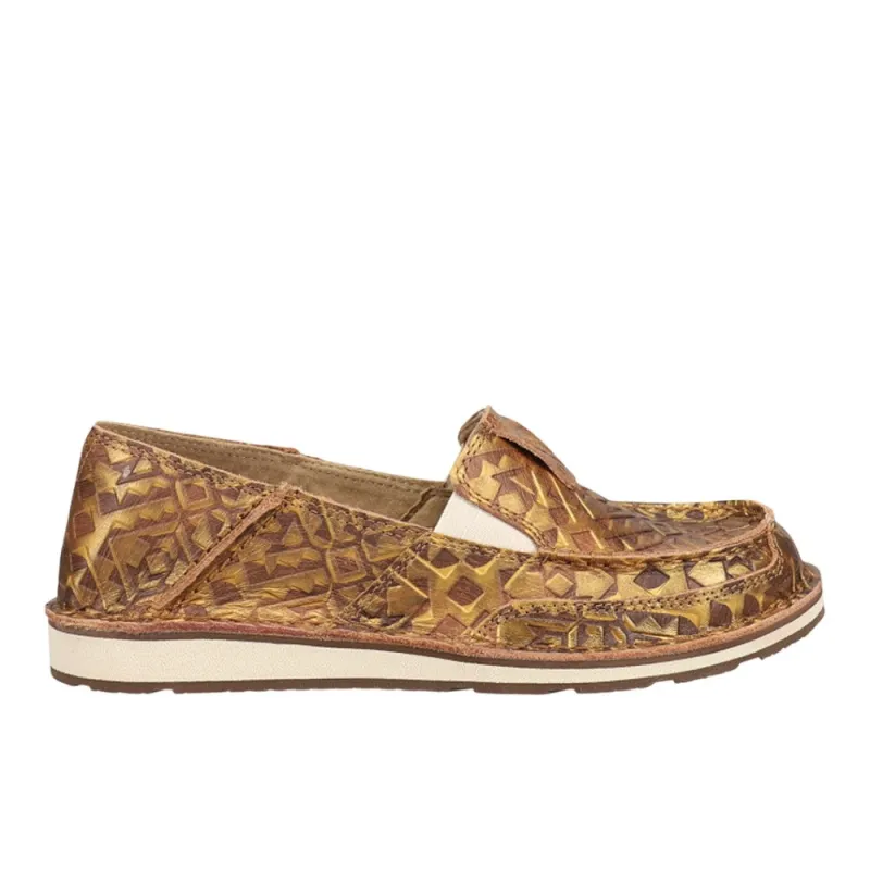 Cruiser Croc Embossed Slip On Moccasins made by Ariat