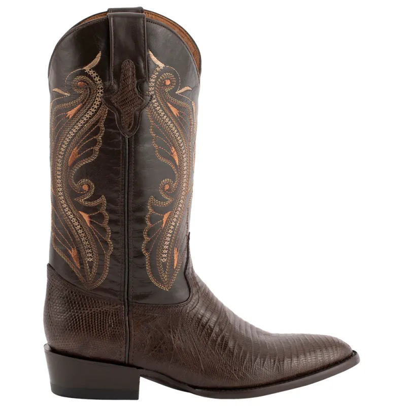 Taylor Teju Lizard Round Toe Cowboy Boots made by Shoebacca