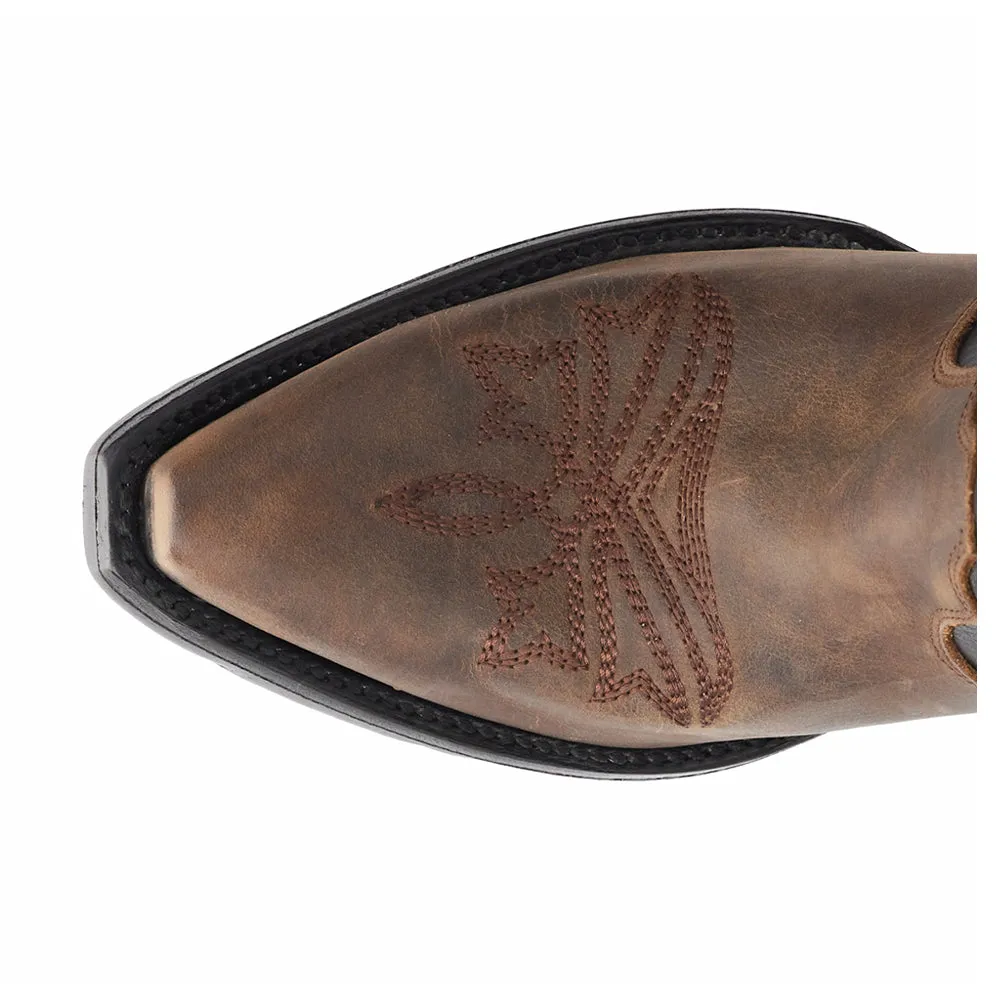 Jolene Tooled Inlay Floral Snip Toe Cowboy Boot sold by Shoebacca product image thumbnail 4