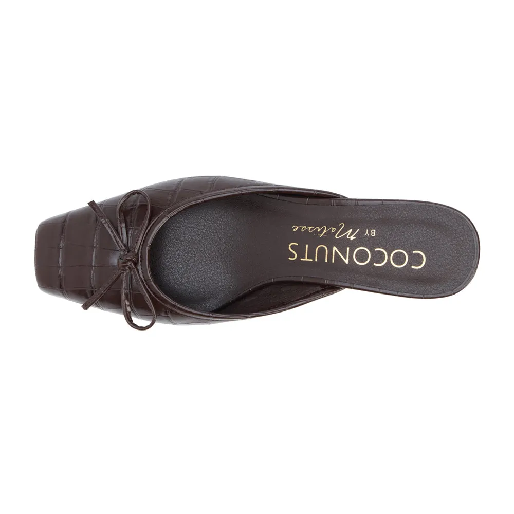 Geneva Croc Square Toe Block Heel Mules sold by Shoebacca product image thumbnail 4