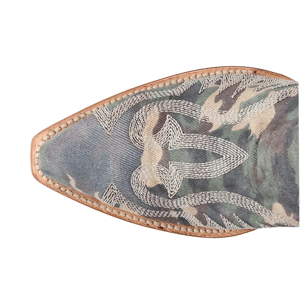 Camo Darlin' Pointed Toe Zippered Cowboy Boots sold by Shoebacca product image thumbnail 4
