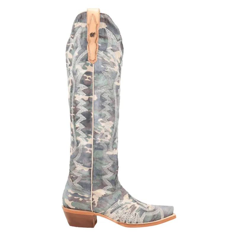 Camo Darlin' Pointed Toe Zippered Cowboy Boots sold by Shoebacca