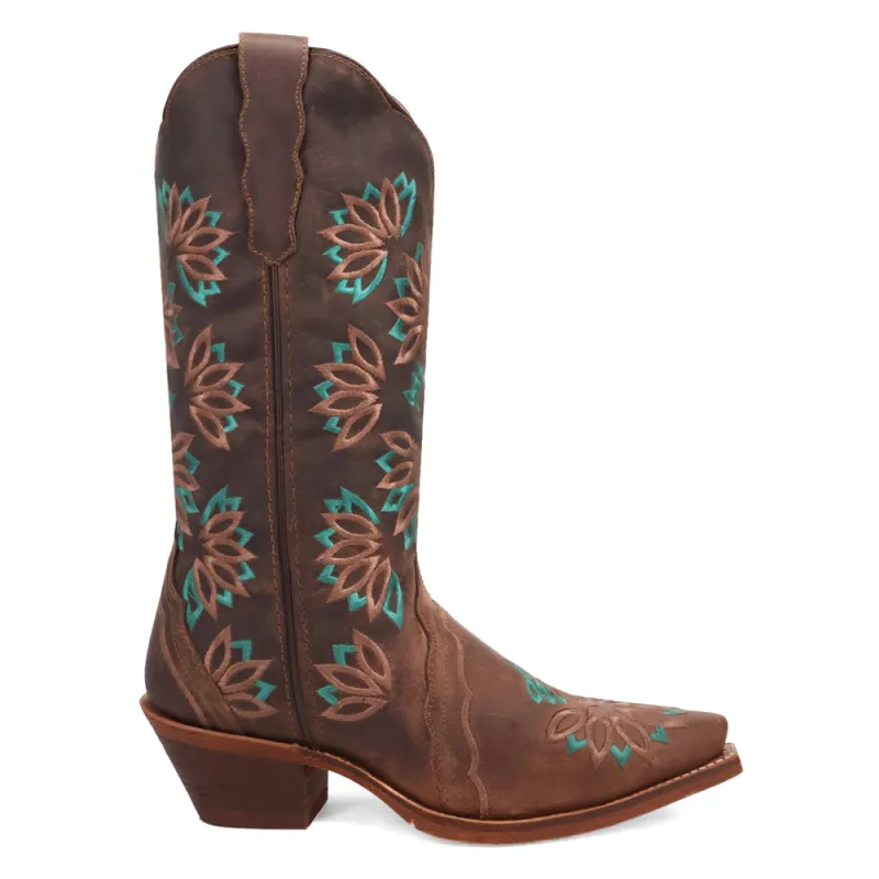 Filly Embroidered Snip Toe Cowboy Boots made by Laredo