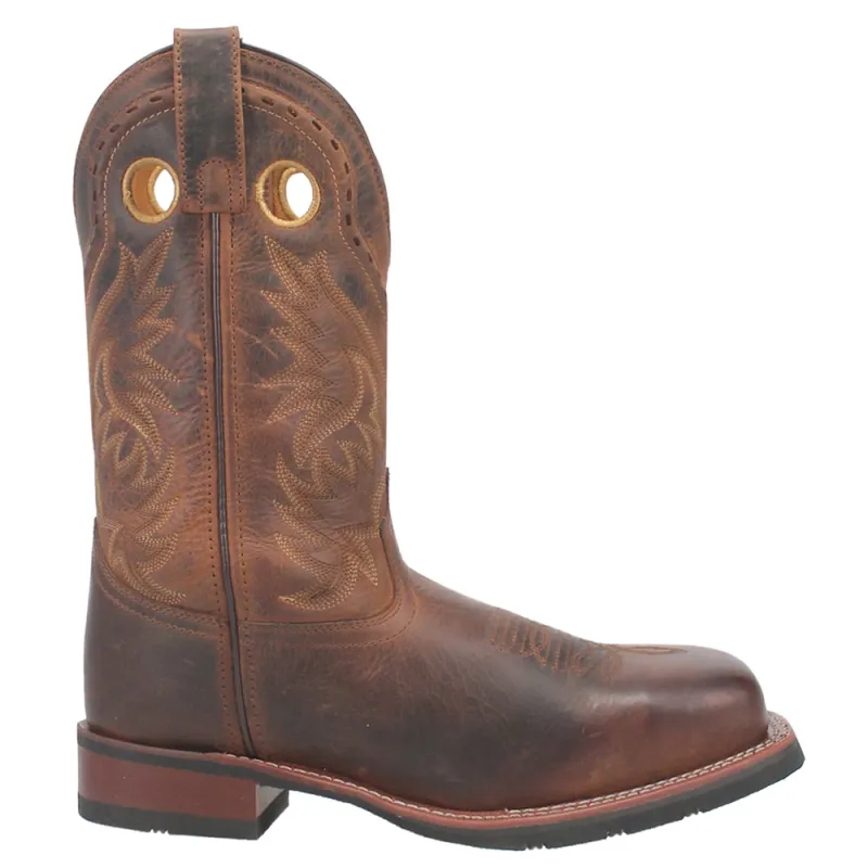 Kane Square Toe Cowboy Boots made by Laredo