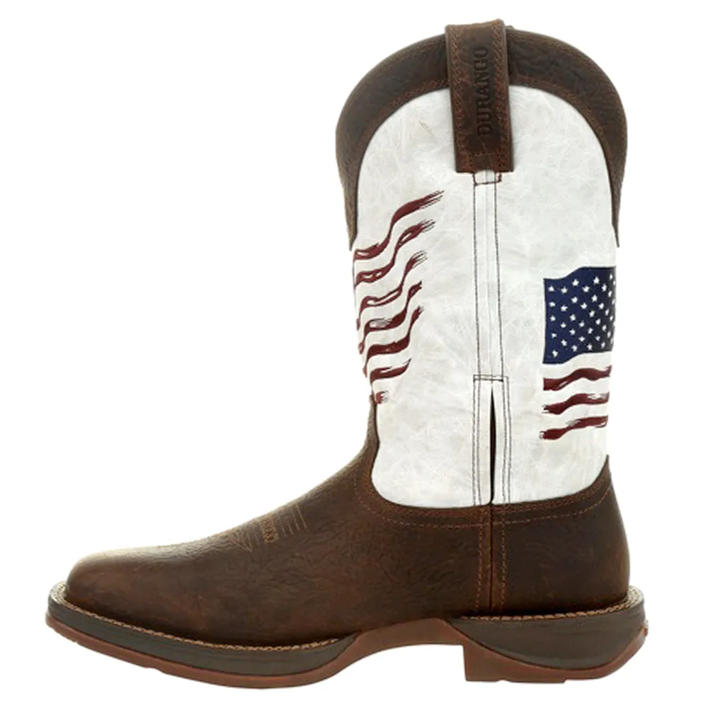 Durango Distressed Flag Embroidery Western Boot sold by Shoebacca product image thumbnail 3