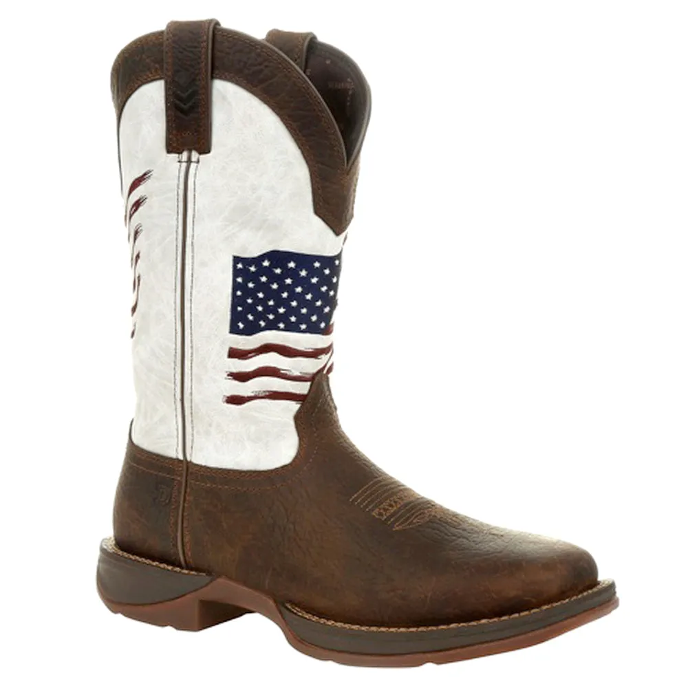 Durango Distressed Flag Embroidery Western Boot sold by Shoebacca product image thumbnail 2