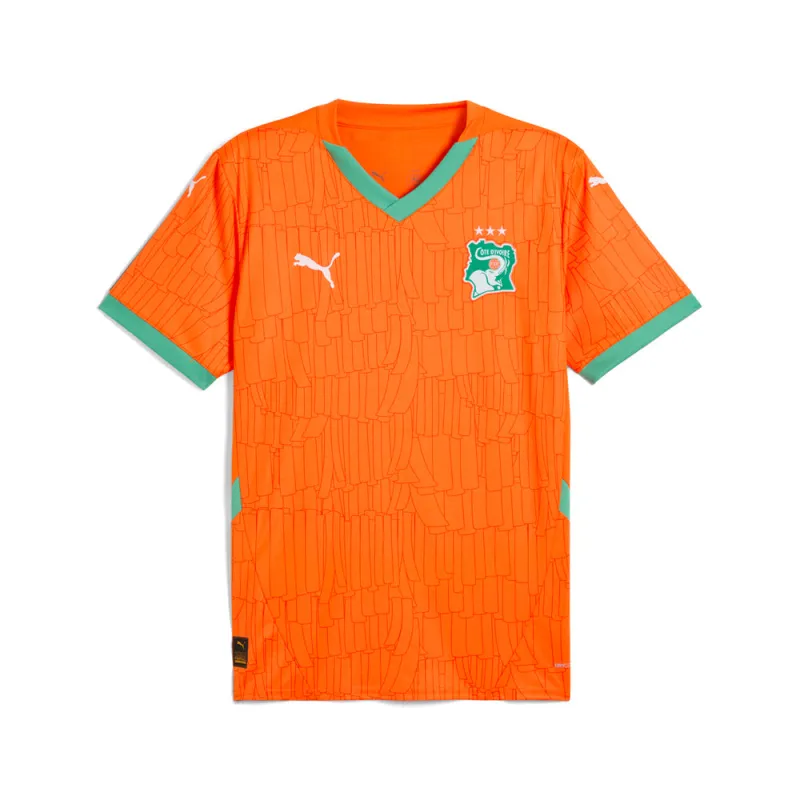 Ivory Coast Home V Neck Short Sleeve Replica Jersey made by Puma
