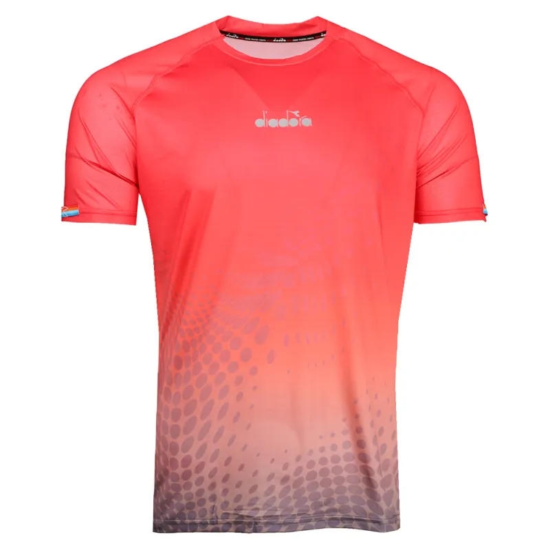 Super Light Be One Crew Neck Short Sleeve Athletic T-Shirt made by Diadora