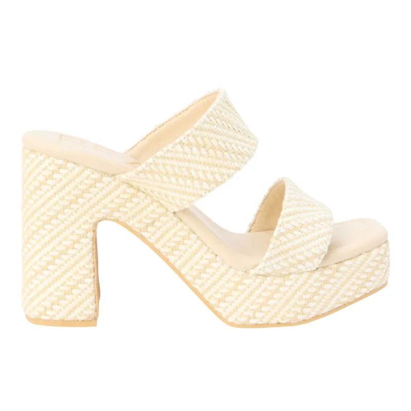 Gem Platform Block Heel Sandals made by Shoebacca