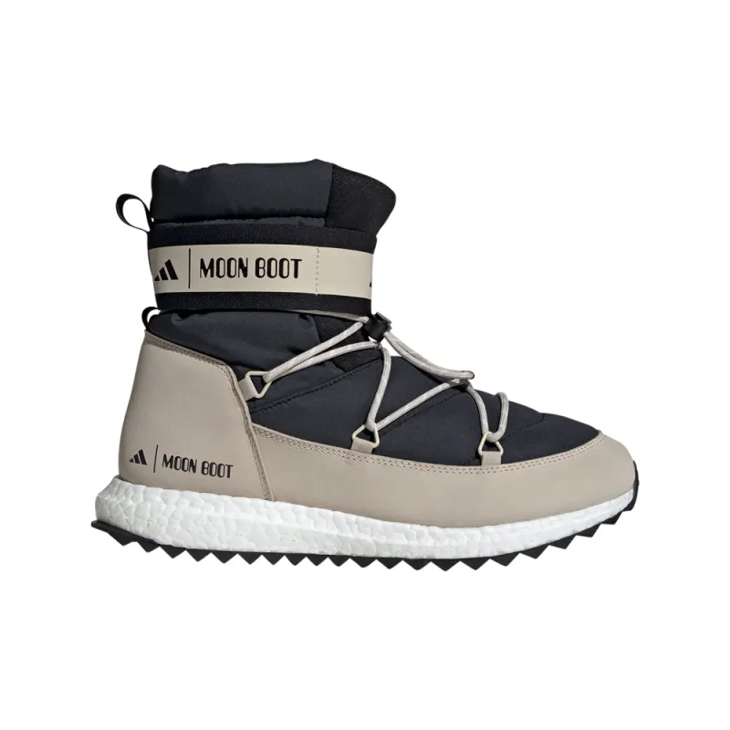Moonboost High Round Toe Pull On Boots made by Adidas