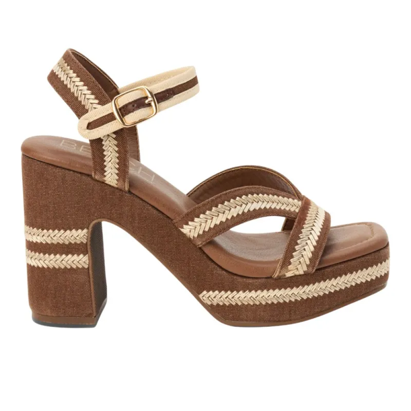 Adelaide Platform Block Heel Ankle Strap Sandals made by Shoebacca