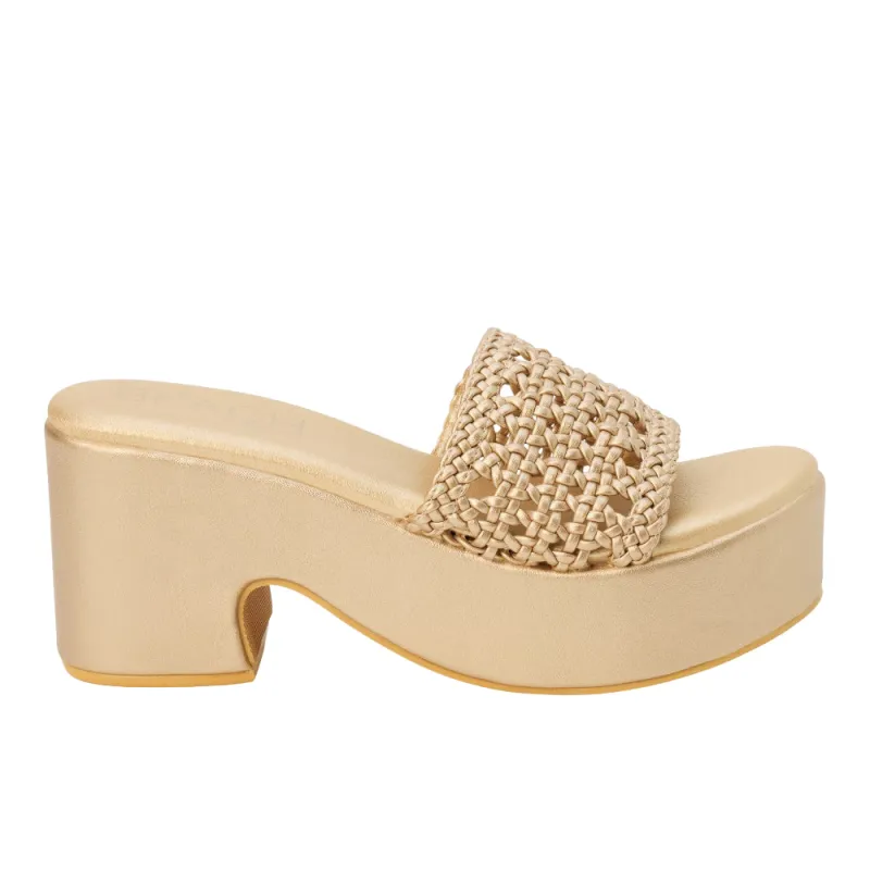 Cove Platform Block Heel Sandals made by Shoebacca