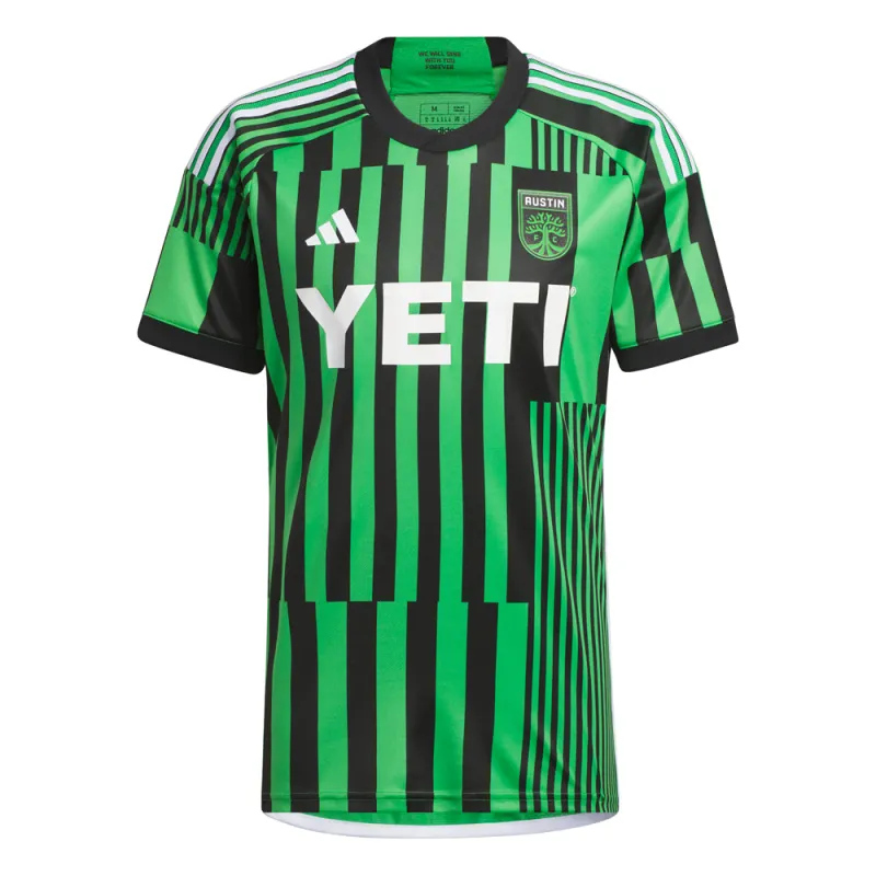 Austin FC Home Crew Neck Short Sleeve Soccer Jersey made by Adidas