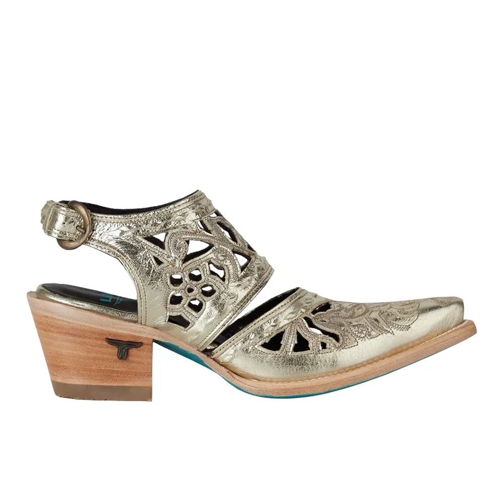 Robin Cut Out Slingback Mule sold by Shoebacca