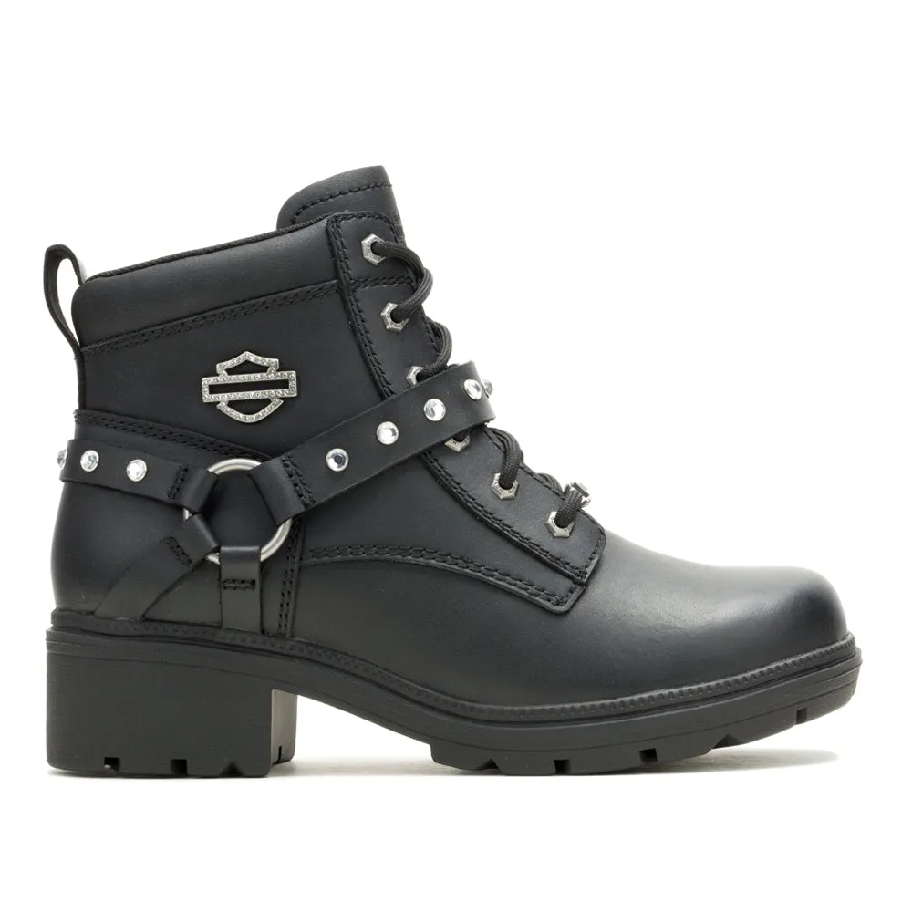 Tegan Glam Motorcycle Boot sold by Shoebacca