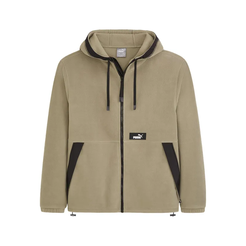 Hooded Polar Fleece Full Zip Jacket sold by Shoebacca