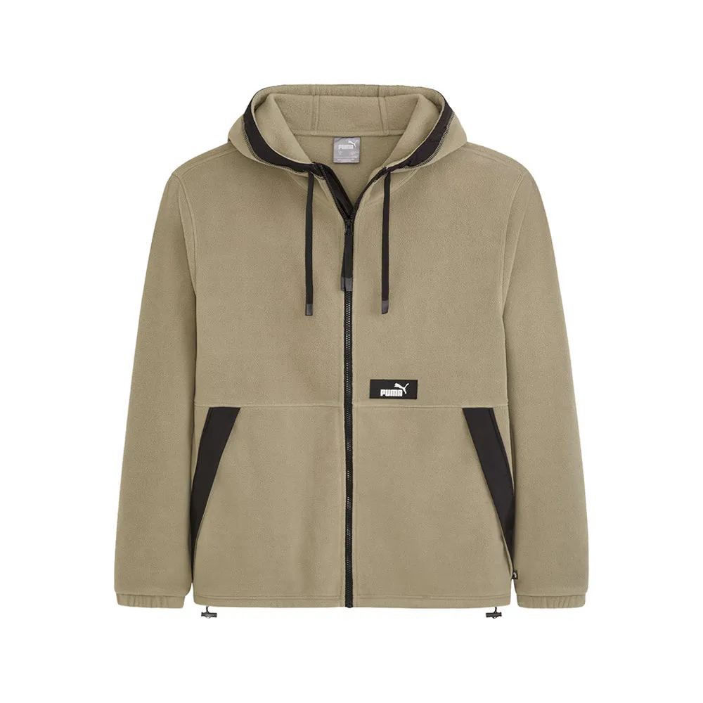 Hooded Polar Fleece Full Zip Jacket sold by Shoebacca