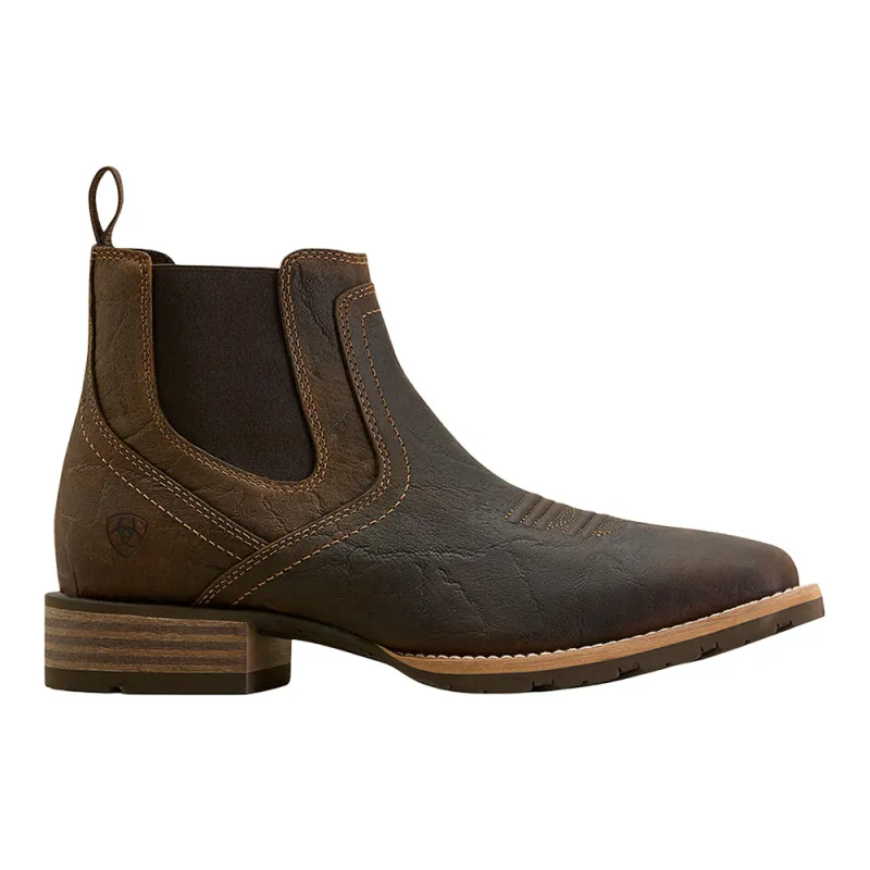 Hybrid Low Boy Wide Square Toe Chelsea Boots made by Ariat