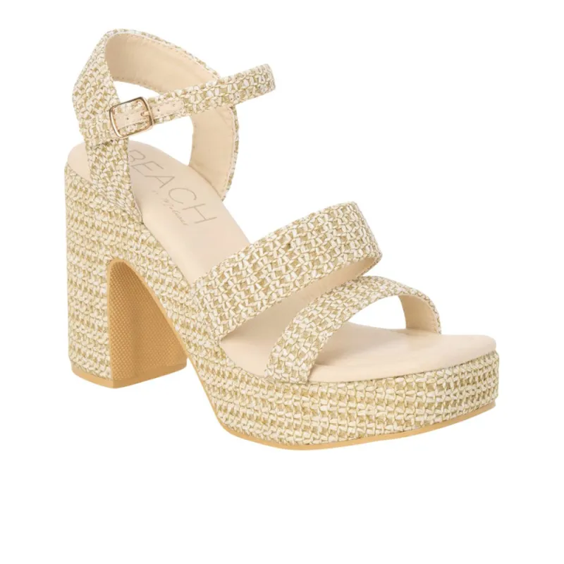 Alessia Platform Block Heel Ankle Strap Sandals made by Shoebacca