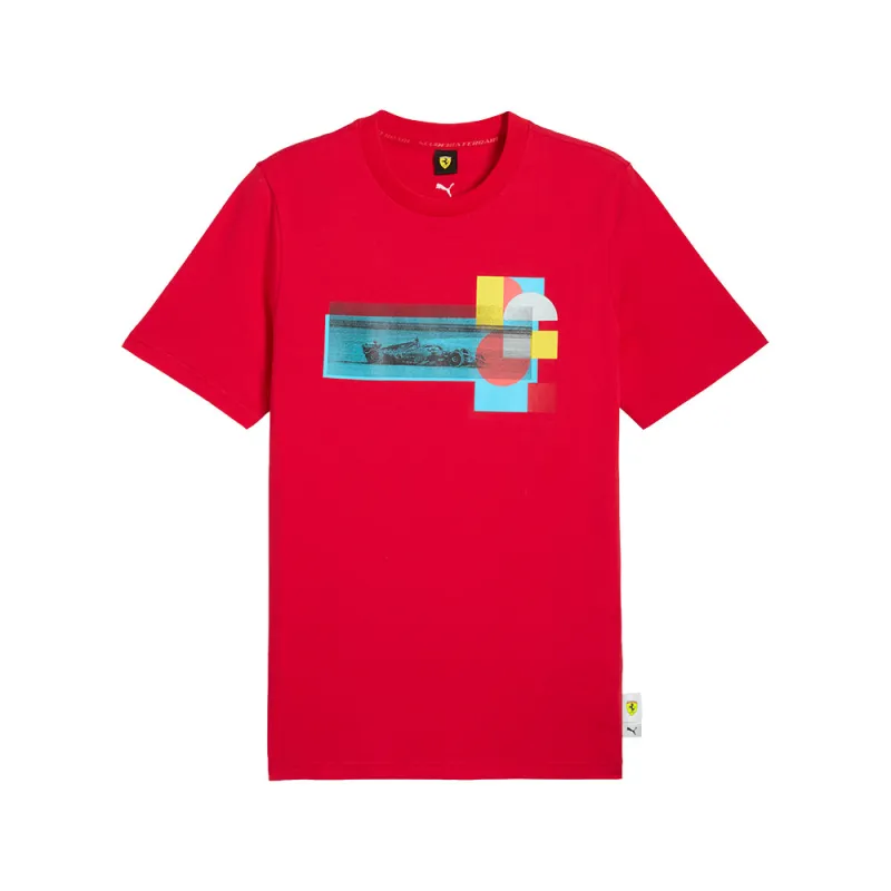Scuderia Ferrari Race Graphic Crew Neck Short Sleeve T-Shirt sold by Shoebacca