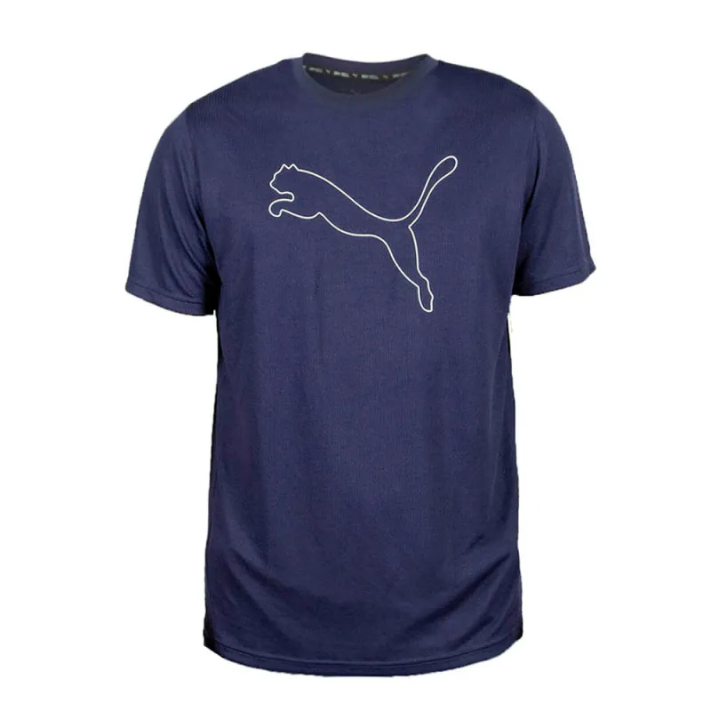 Performance Cat Crew Neck Short Sleeve Athletic T-Shirt made by Puma
