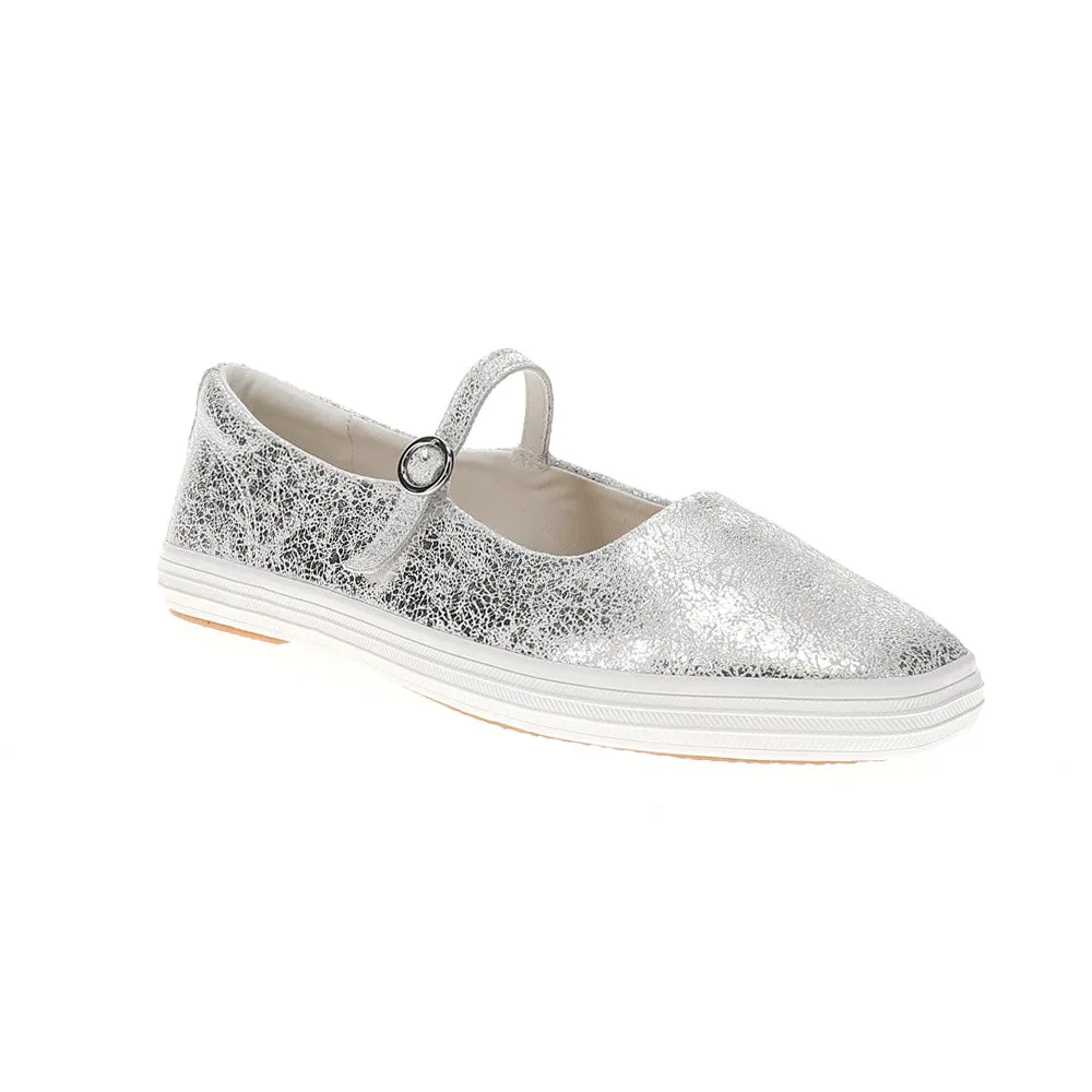 Distressed Metallic Mary Jane Flats sold by Shoebacca product image thumbnail 2